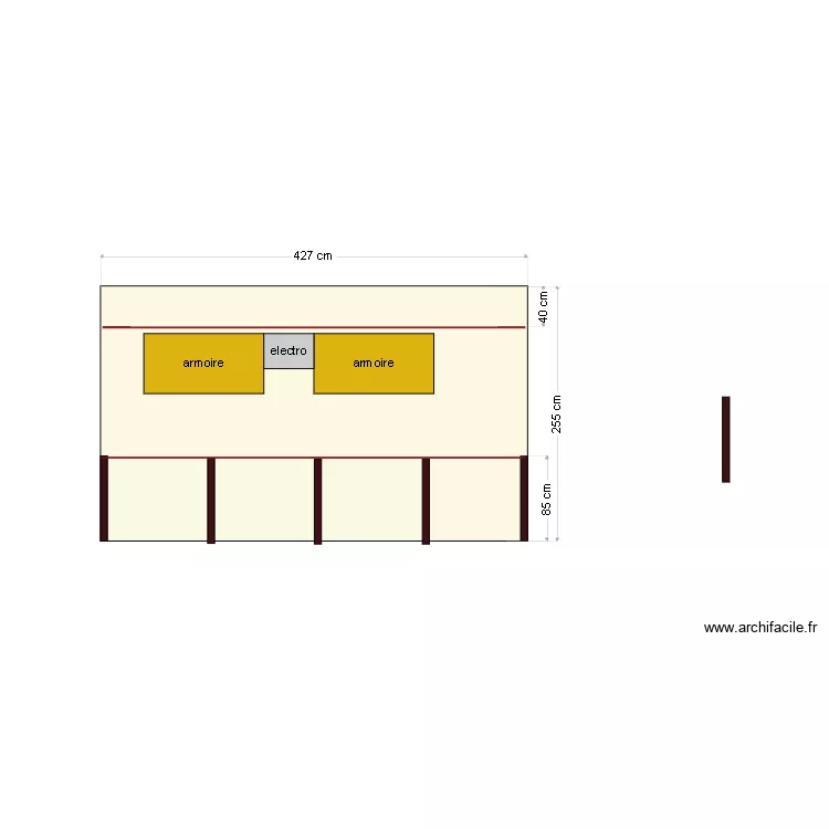mur atelier 2. Plan de 