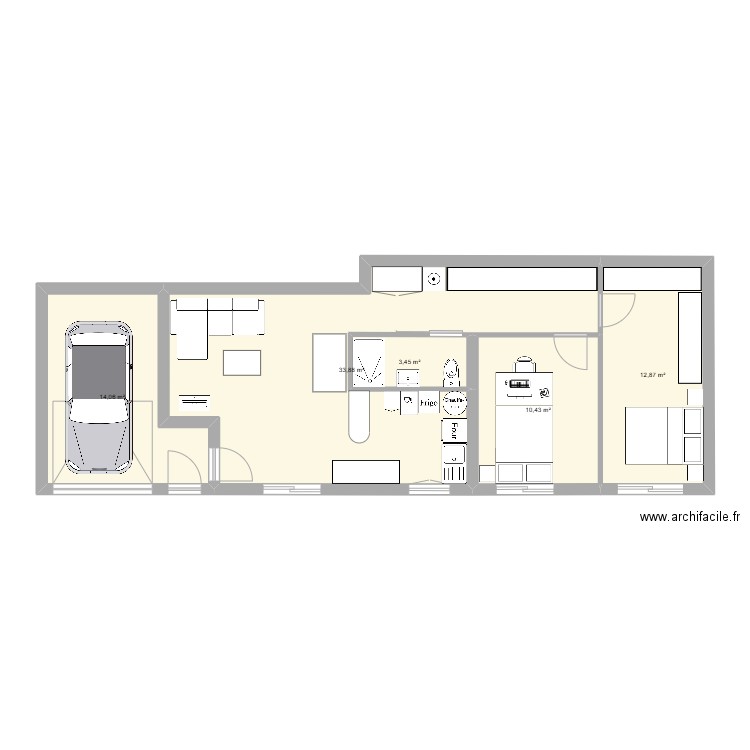 MAISON enterrée 2. Plan de 0 pièce et 0 m2