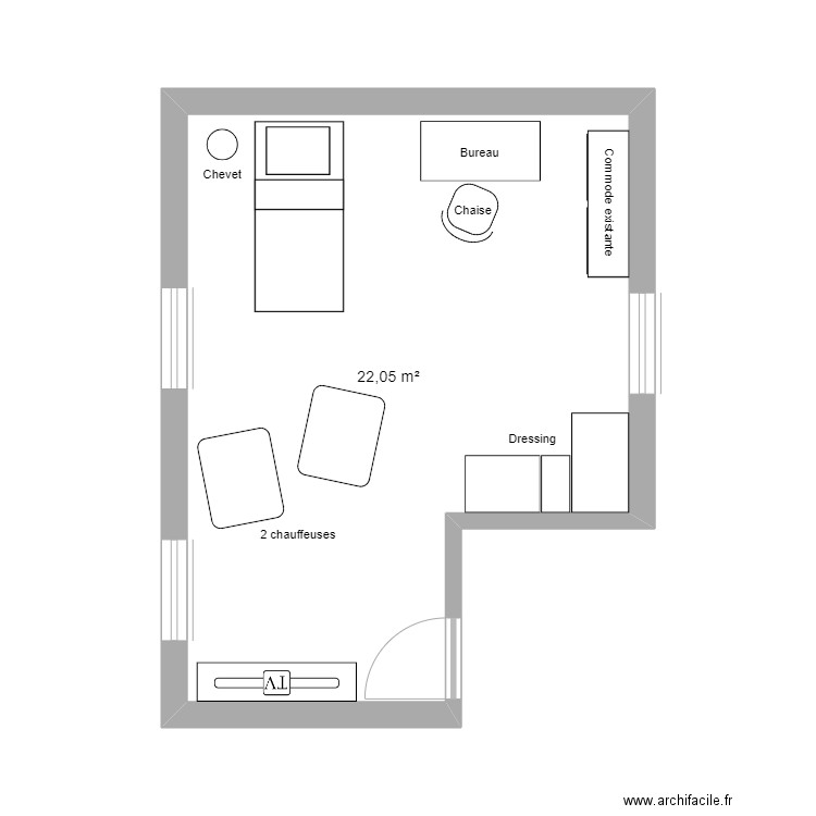 Chambre enfant Cambrai. Plan de 0 pièce et 0 m2