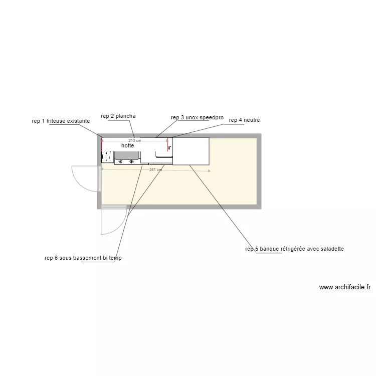 chalet du port. Plan de 
