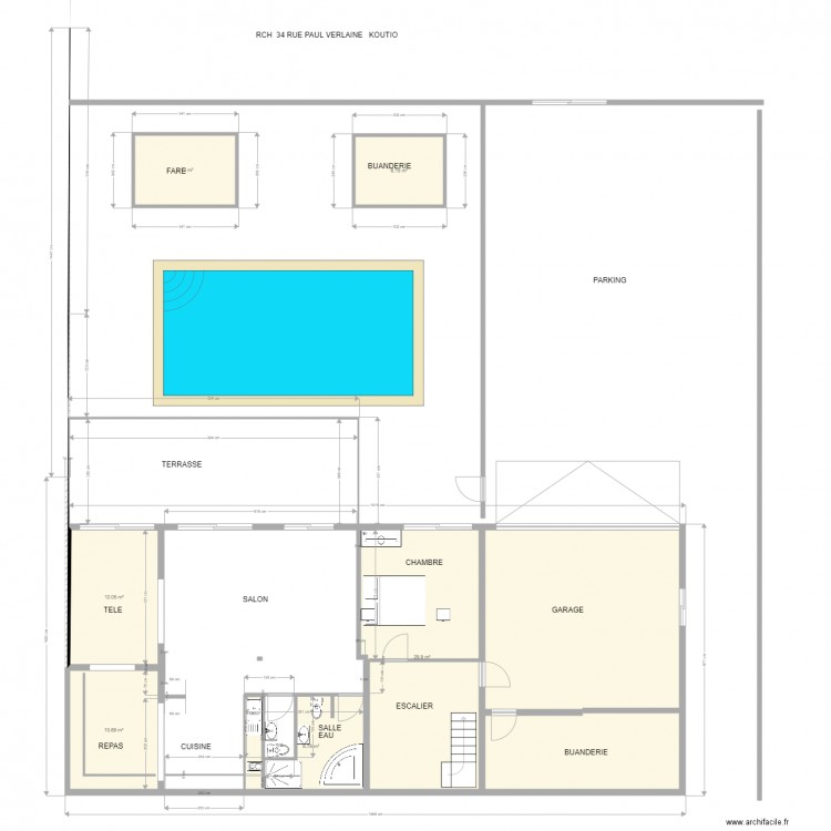 ktio etat rch2. Plan de 0 pièce et 0 m2