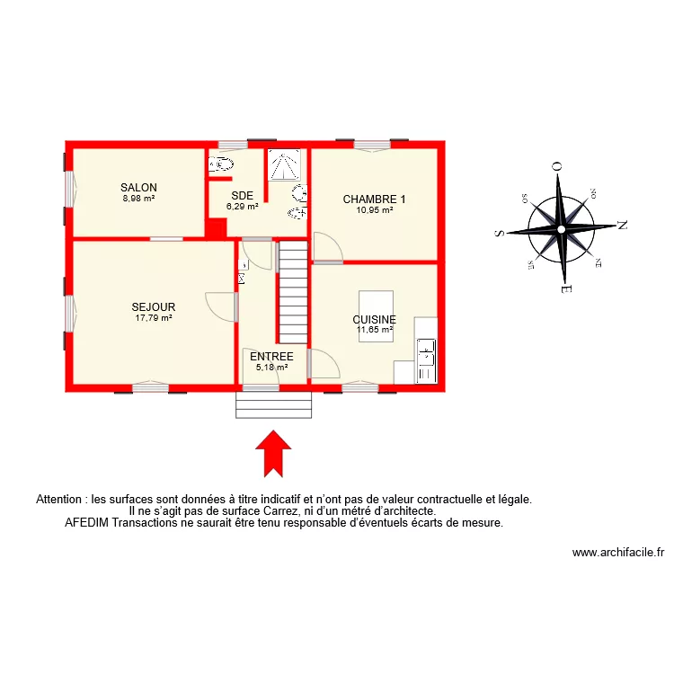 BI 6580 RDC. Plan de 