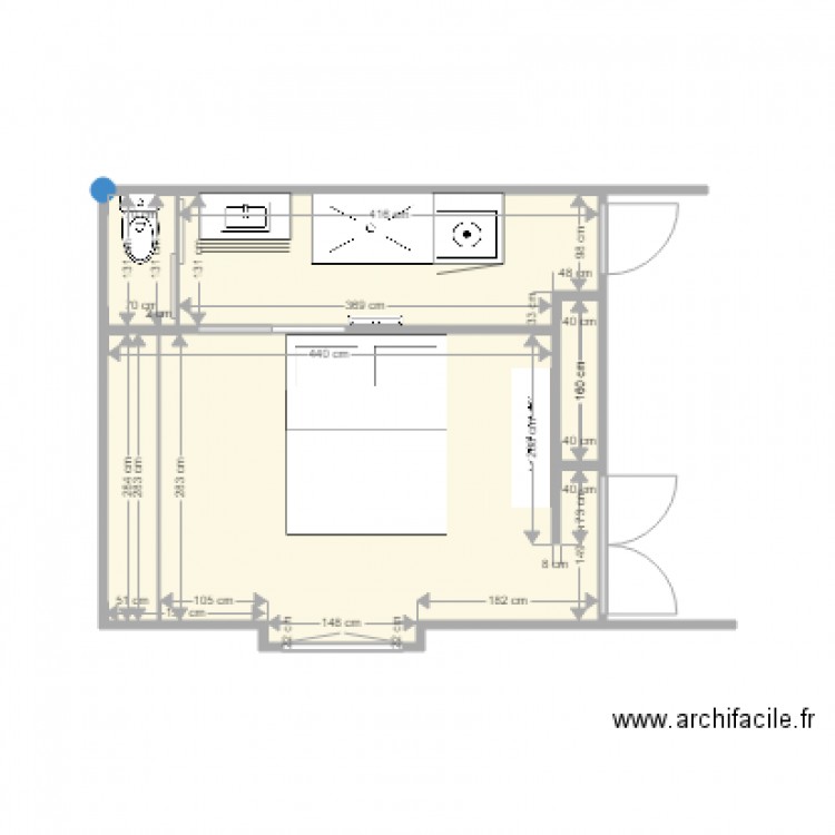 Salle de Douches. Plan de 0 pièce et 0 m2