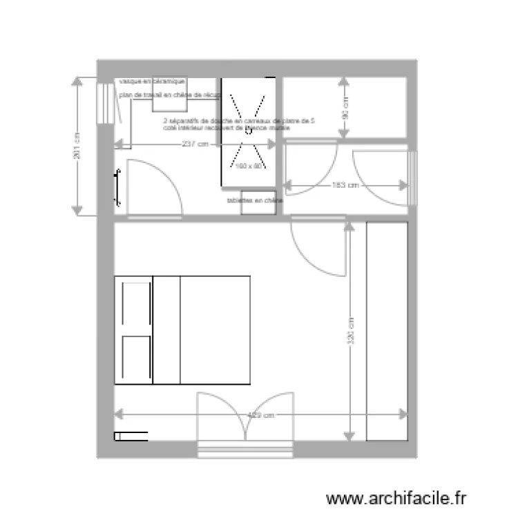 sdb rez de chaussée clarisse et baptiste 1 juin. Plan de sdb rez de chaussée clarisse et baptiste 1 juin. Plan de
