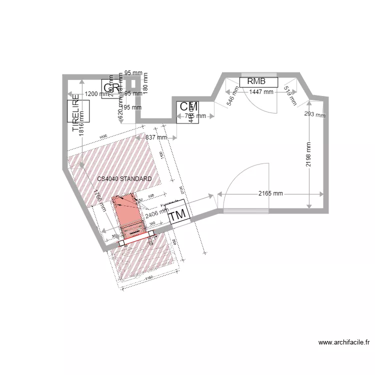 PLAN DE MASSE PROJET ALES CS4040. Plan de 