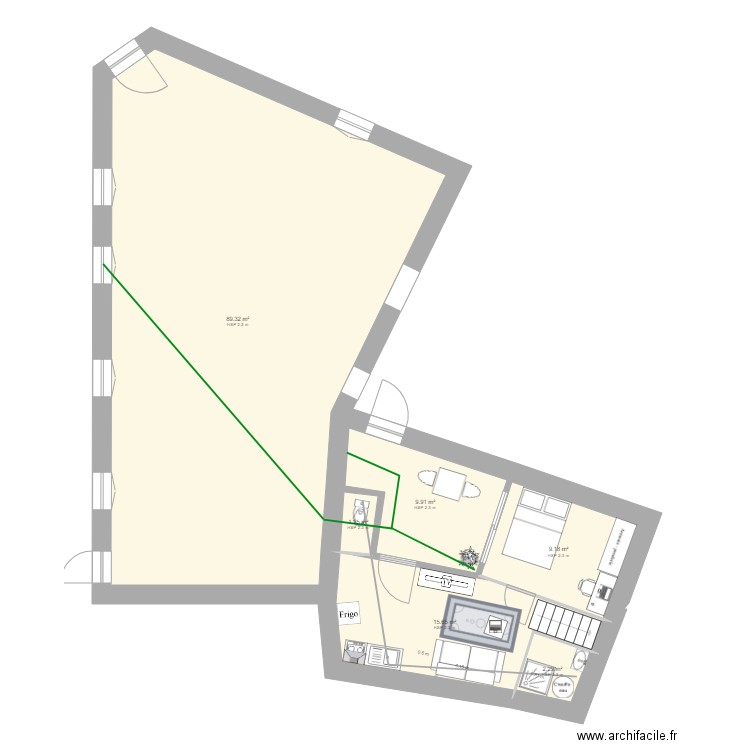 RDC cabinets  studio solution 3. Plan de 0 pièce et 0 m2