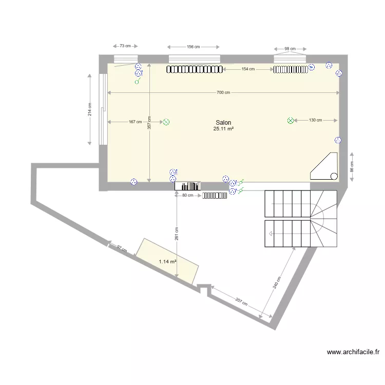 Maison 86m2 3 niveaux et entrée. Plan de Maison 86m2 3 niveaux et entrée. Plan de