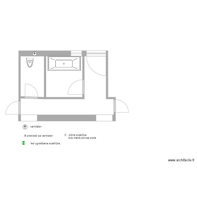 Sjever-Sredina-k-1. Plan de 0 pièce et 0 m2