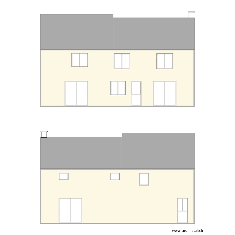 PLAN 2 FACADE YVIGNAC 1. Plan de 0 pièce et 0 m2