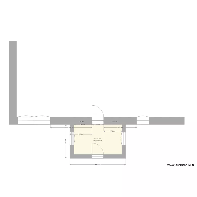 Sas d'entrée. Plan de Sas d'entrée. Plan de