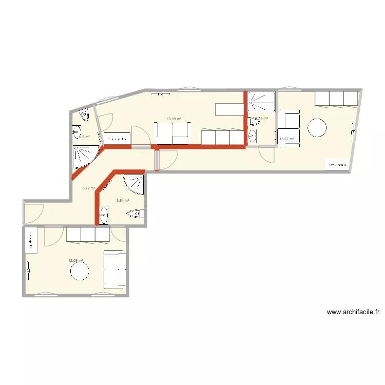 CALIFORNIE 3 STUDIO. Plan de CALIFORNIE 3 STUDIO. Plan de