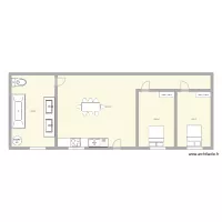 plan maison 55 m2