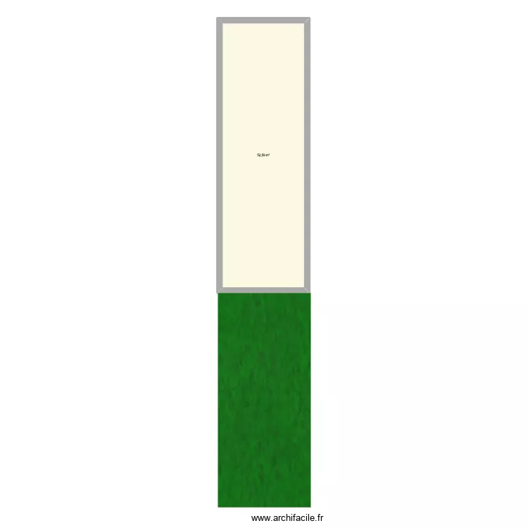 plan de masse 2. Plan de 1  et 53 m²