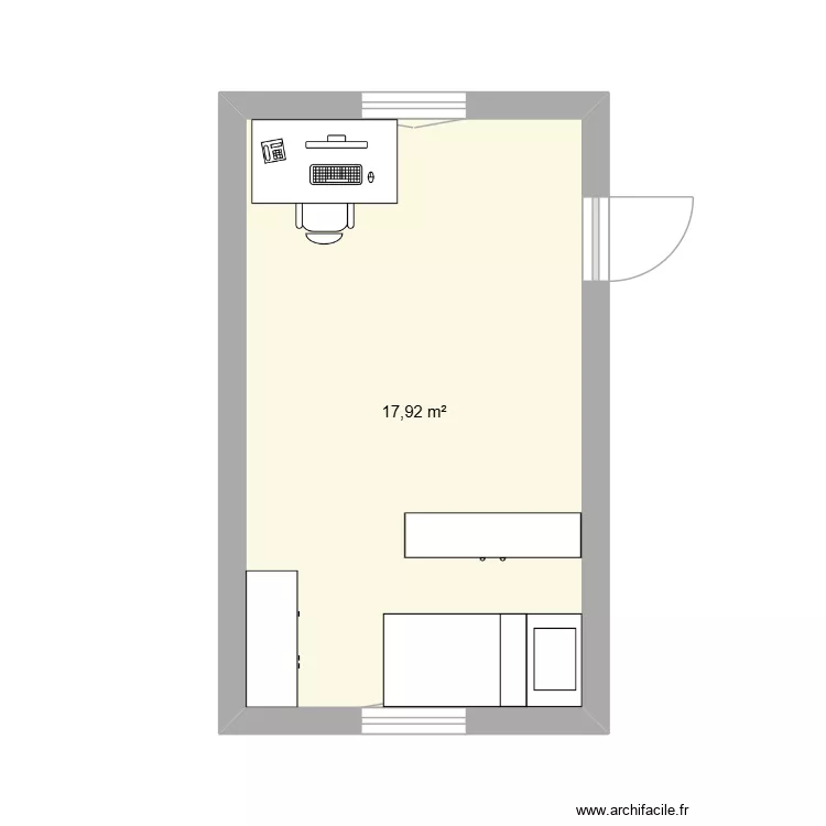 chambre. Plan de 