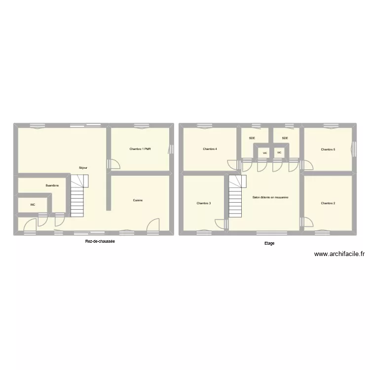 GR1422. Plan de 12  et 123 m²