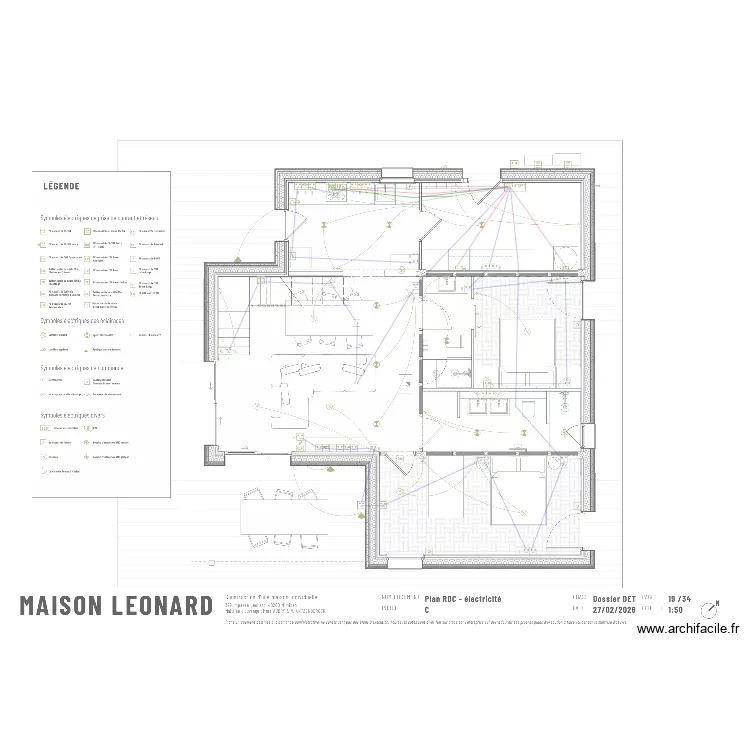 maison leonard. Plan de 
