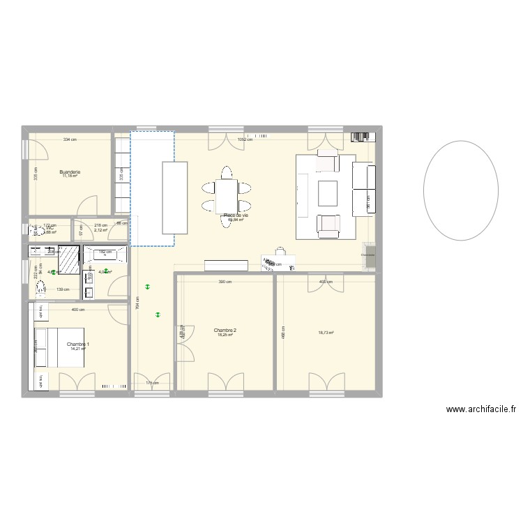 Maison modifie meuble. Plan de 0 pièce et 0 m2