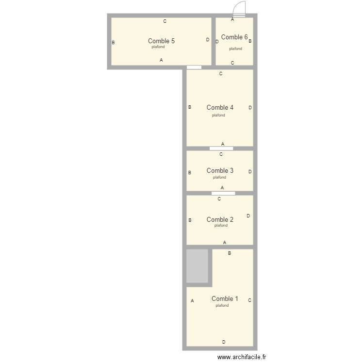 richard combles. Plan de 7 pièces et 103 m2