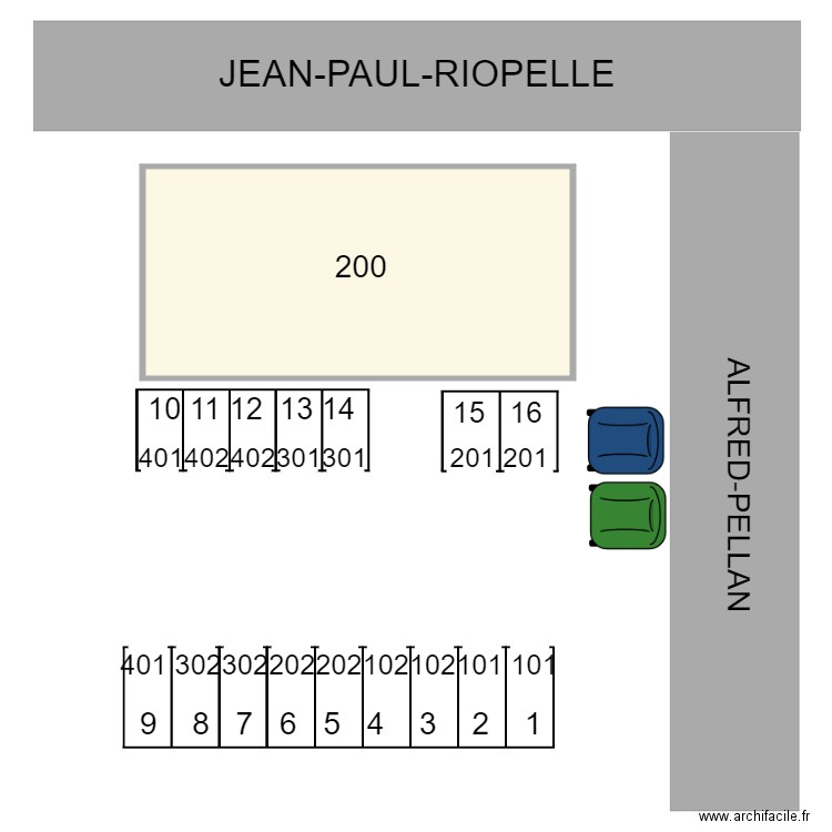 JPR 200. Plan de 0 pièce et 0 m2