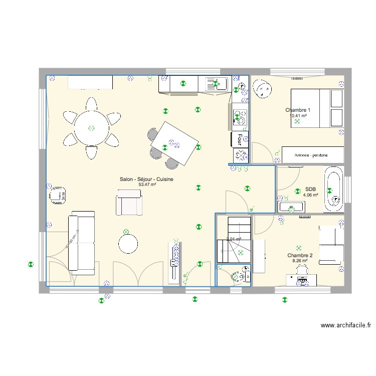 Maison Couzeix Plan 1 . Plan de 0 pièce et 0 m2