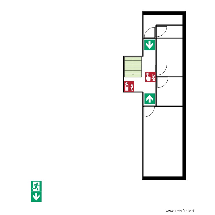 Point B etage. Plan de 0 pièce et 0 m2