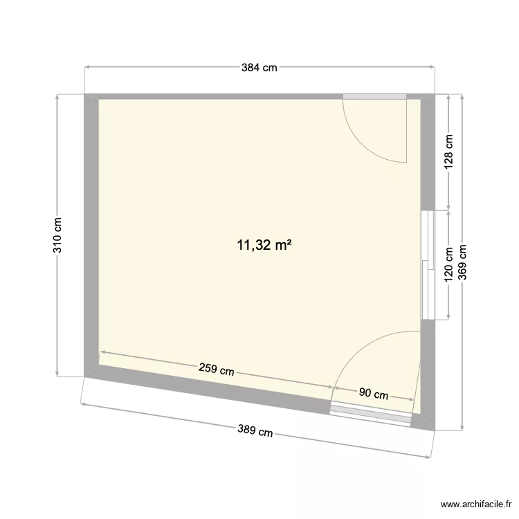 Chambre rdv. Plan de Chambre rdv. Plan de