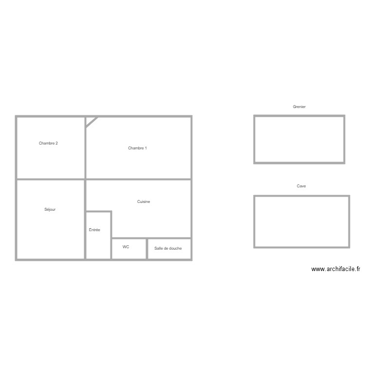 55 ST JULIEN RDC. Plan de 0 pièce et 0 m2