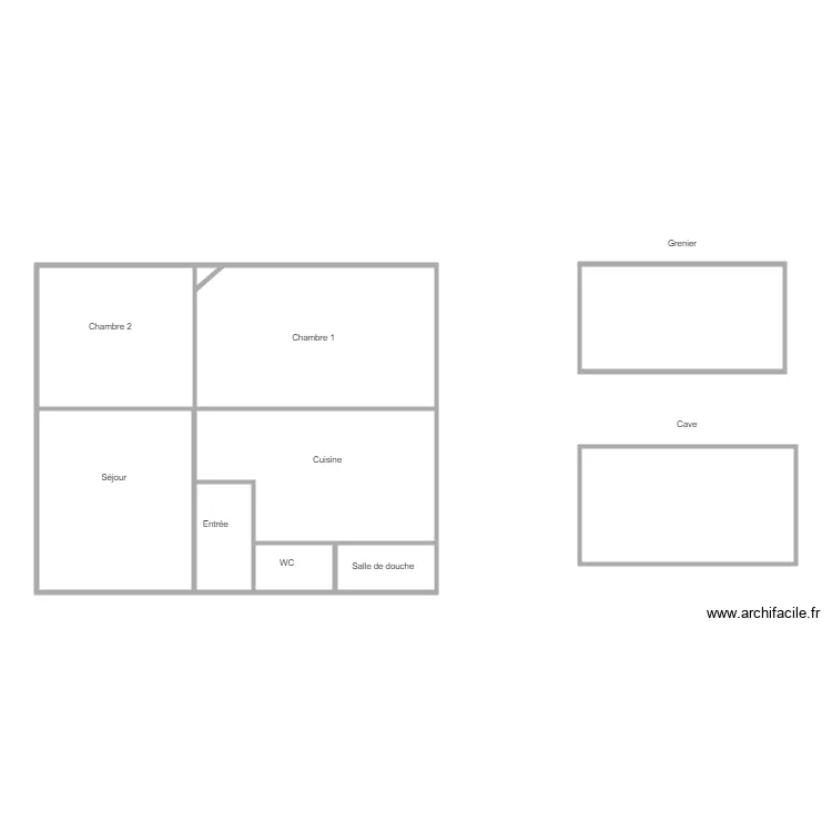 55 ST JULIEN RDC. Plan de 