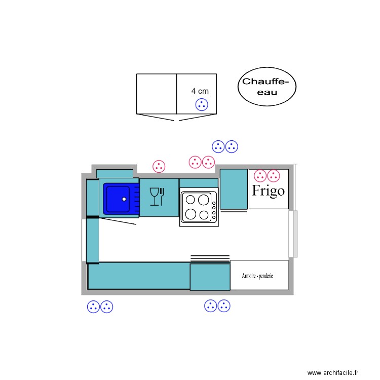 cuisine 21  2eme version définitive. Plan de 0 pièce et 0 m2