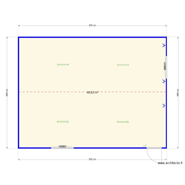 IN Gent vzw. Plan de 1 pièce et 47 m2