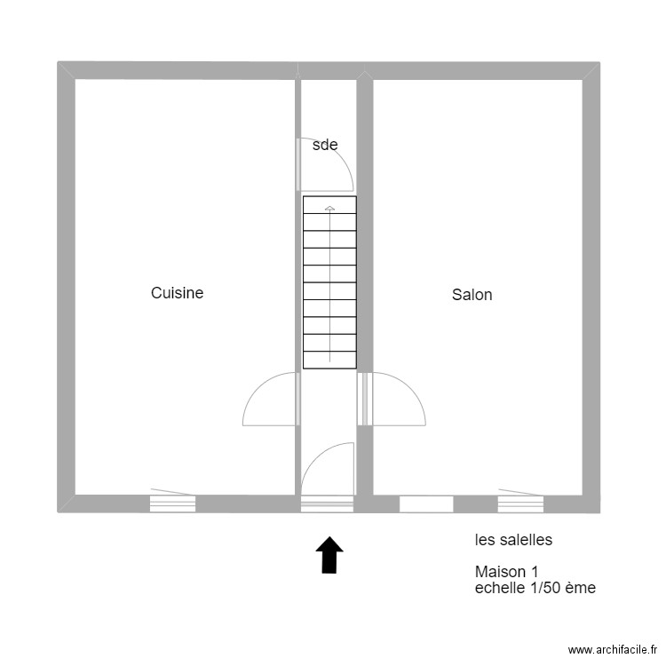 LES SALELLES. Plan de 0 pièce et 0 m2