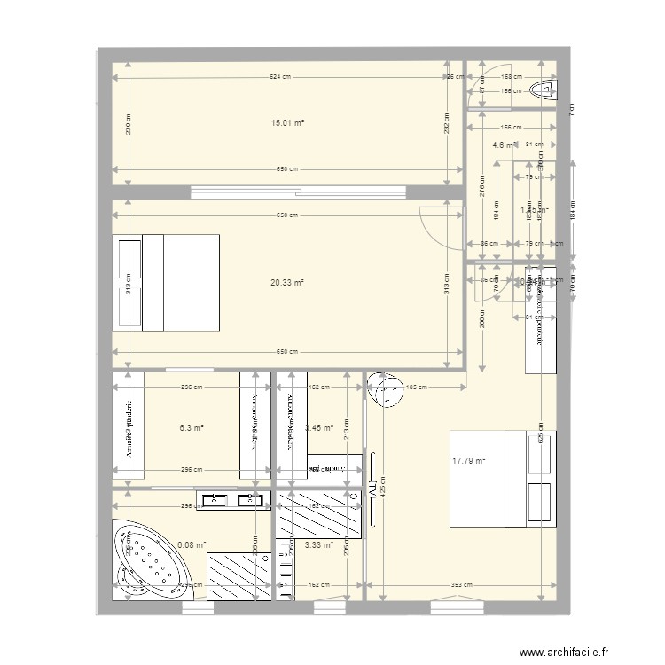 sonim2 etage 2 projet6. Plan de 0 pièce et 0 m2