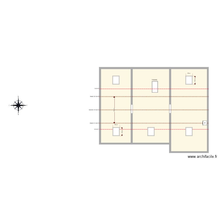 DELIANCE SAVIGNY PLAN COMBLES. Plan de 0 pièce et 0 m2