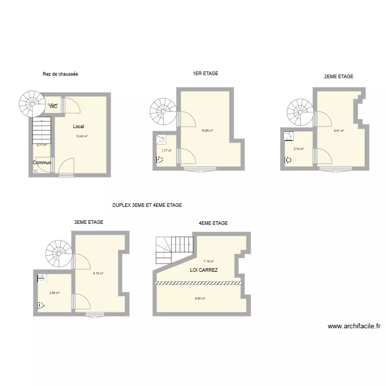 PLAN IMMEUBLE YABAS. Plan de PLAN IMMEUBLE YABAS. Plan de