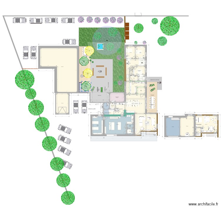 maison flowers 14. Plan de 23 pièces et 478 m2