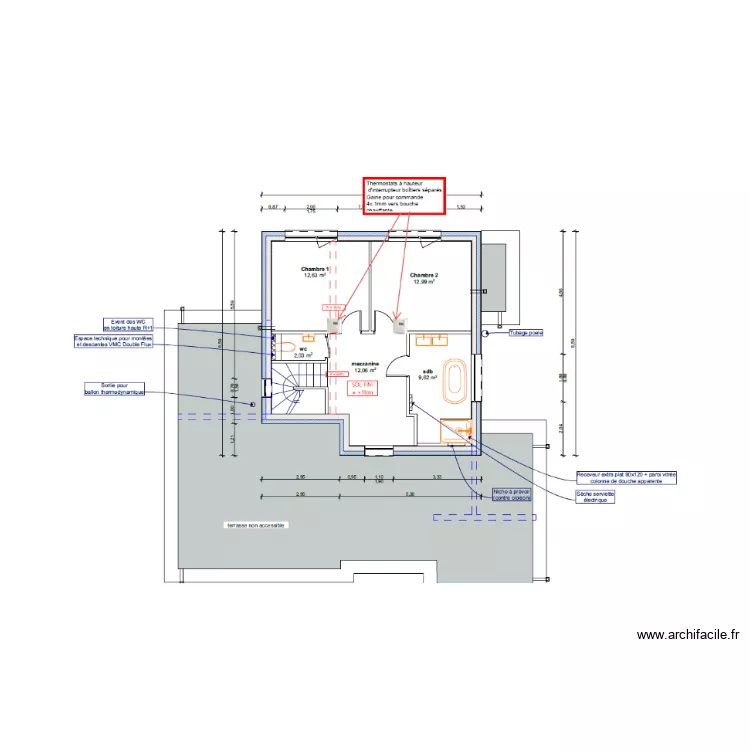 BLANCKAERT-PLAN ELECTRIQUE - R+1 - 03-10-2022. Plan de 