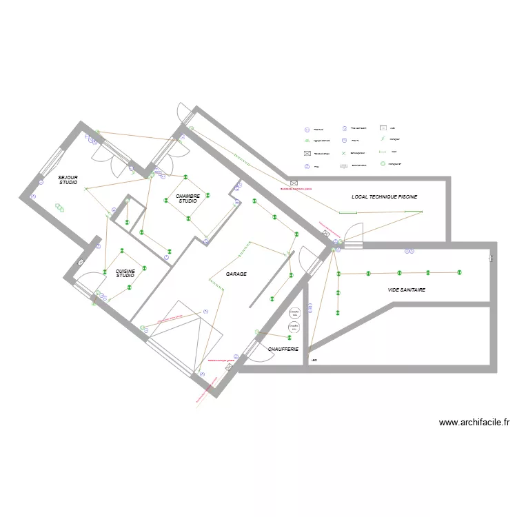 Tritons P Elec GARAGE. Plan de 