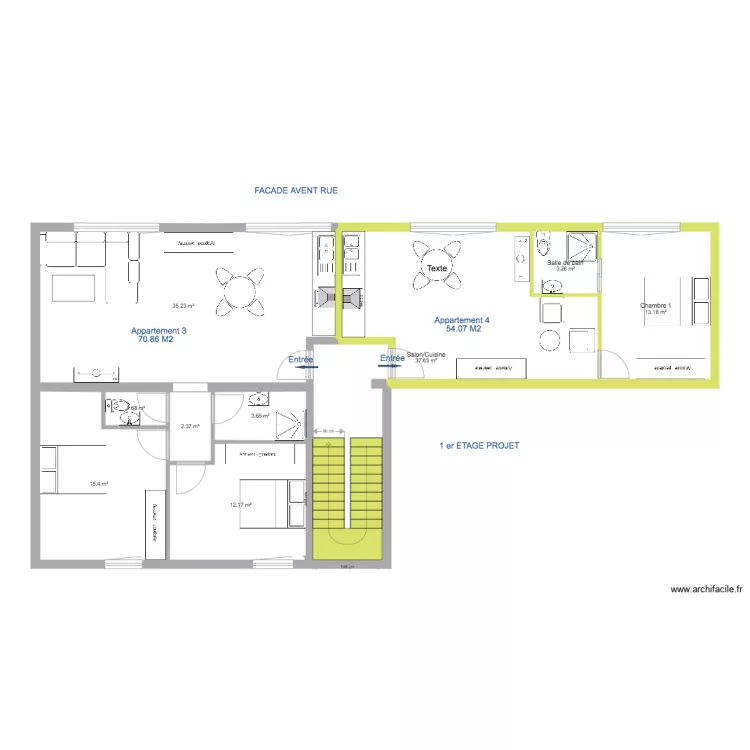 bouelem 1er etage projet 2. Plan de 