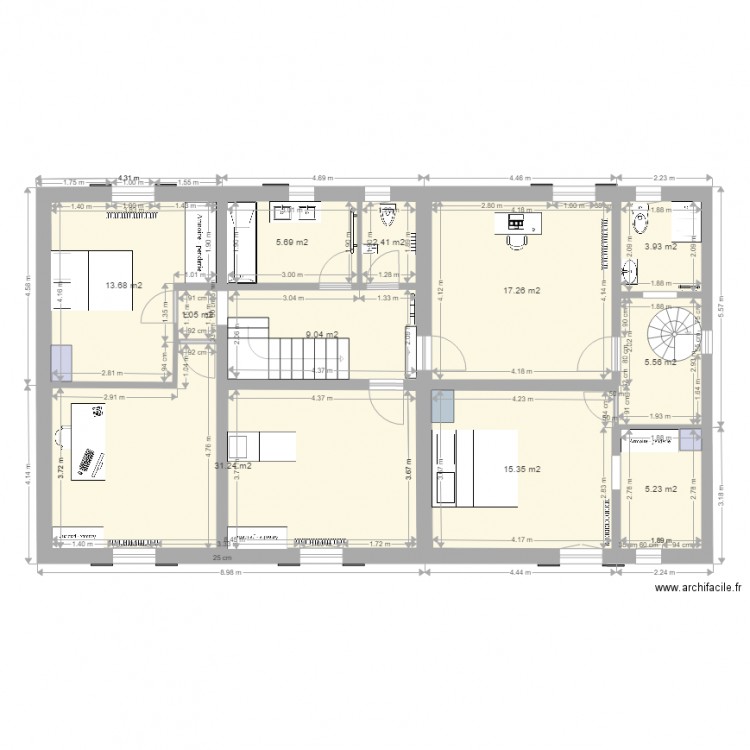 MaisonNIV1. Plan de 0 pièce et 0 m2