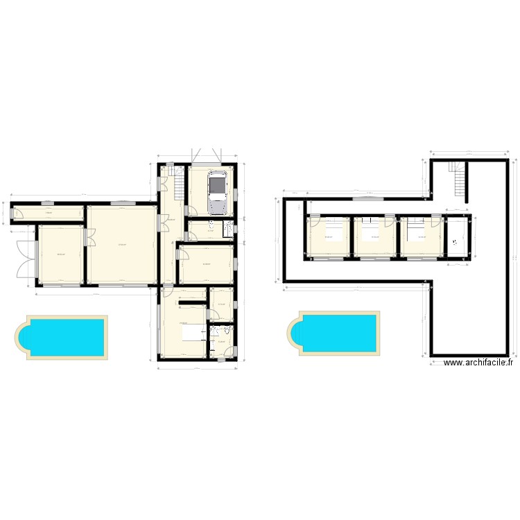 Casa L modelo 2. Plan de 0 pièce et 0 m2