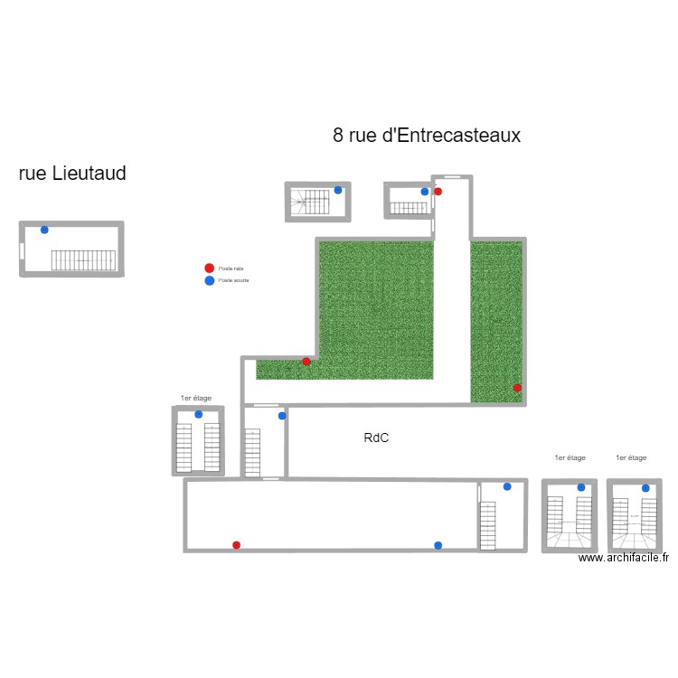 Le Manoir. Plan de 1 pièce et 8 m2