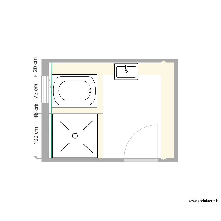 SDB ELOISE ET YANNICK. Plan de 0 pièce et 0 m2