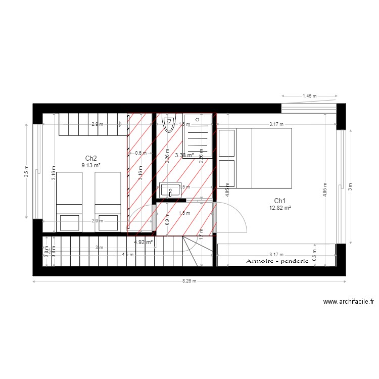 Première Etage. Plan de 0 pièce et 0 m2