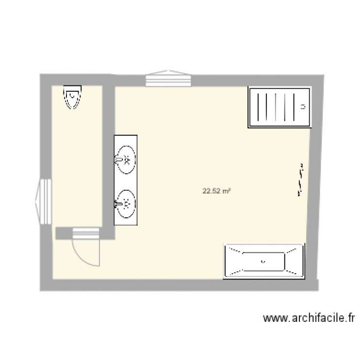 SDB. Plan de 0 pièce et 0 m2