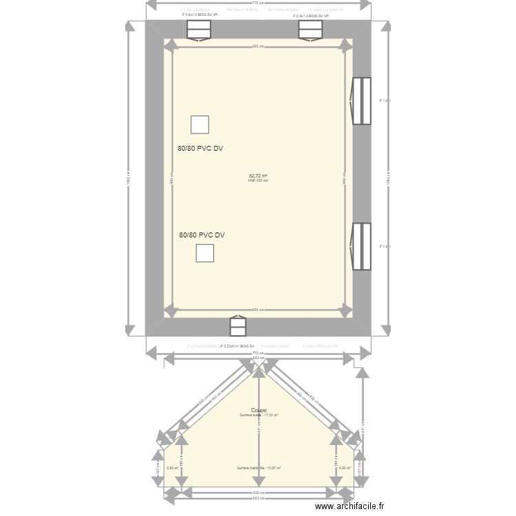 DESCHAMP. Plan de 0 pièce et 0 m2