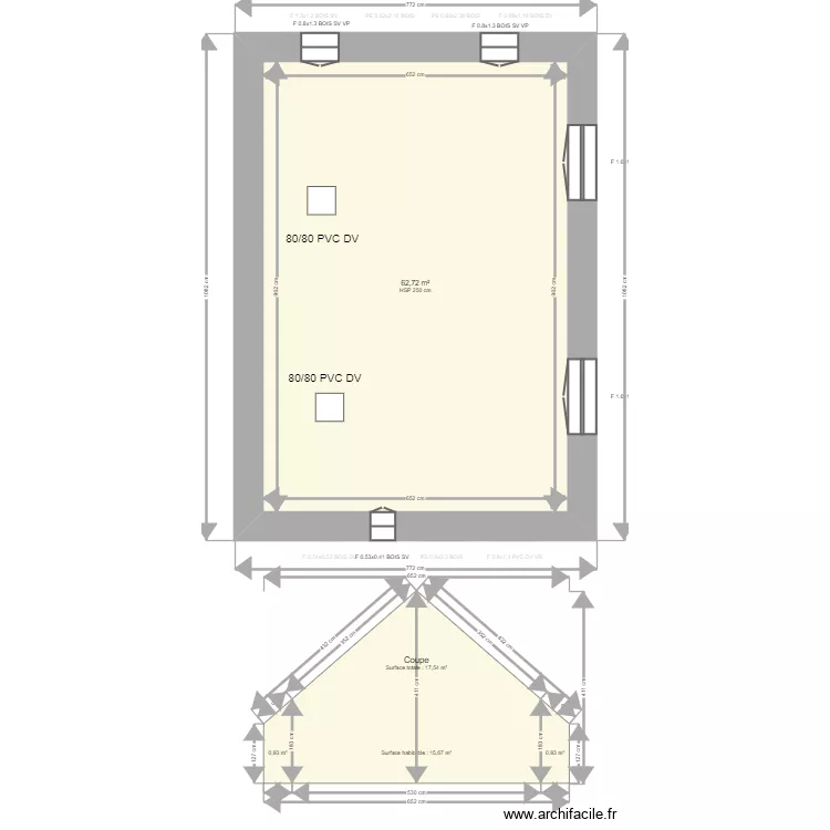 DESCHAMP. Plan de 