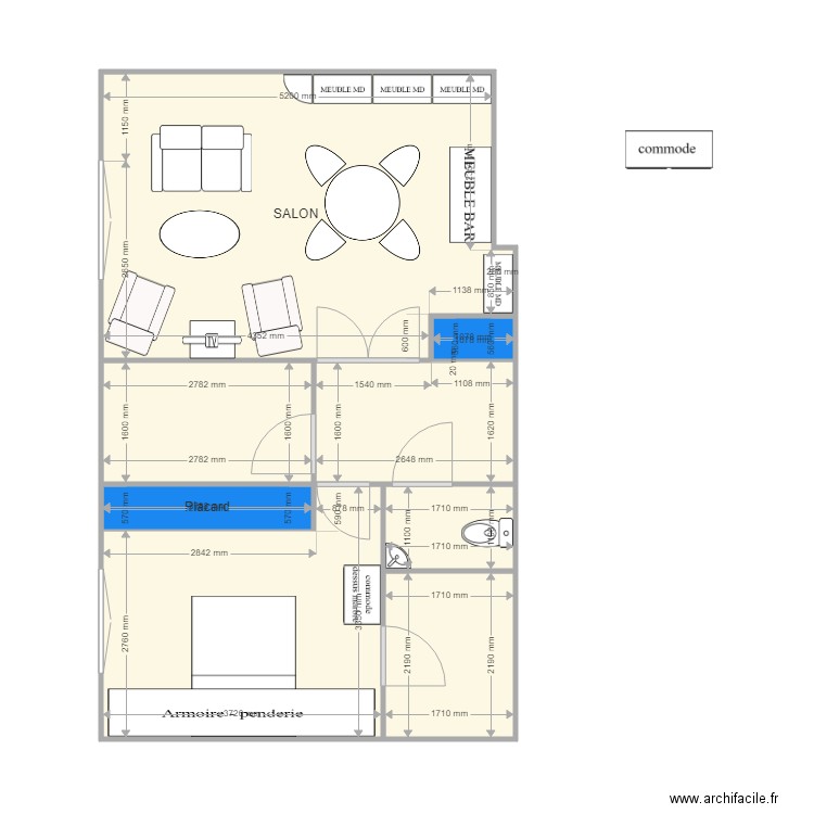 hesperide 2 pièces bis. Plan de 0 pièce et 0 m2