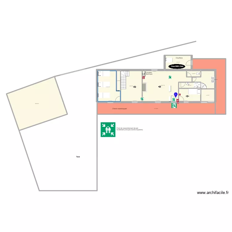 projet colo bis. Plan de 