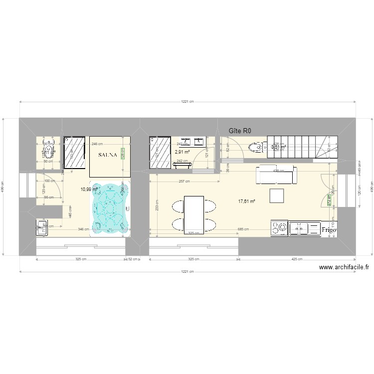 Gite R0 b3 vf. Plan de 0 pièce et 0 m2