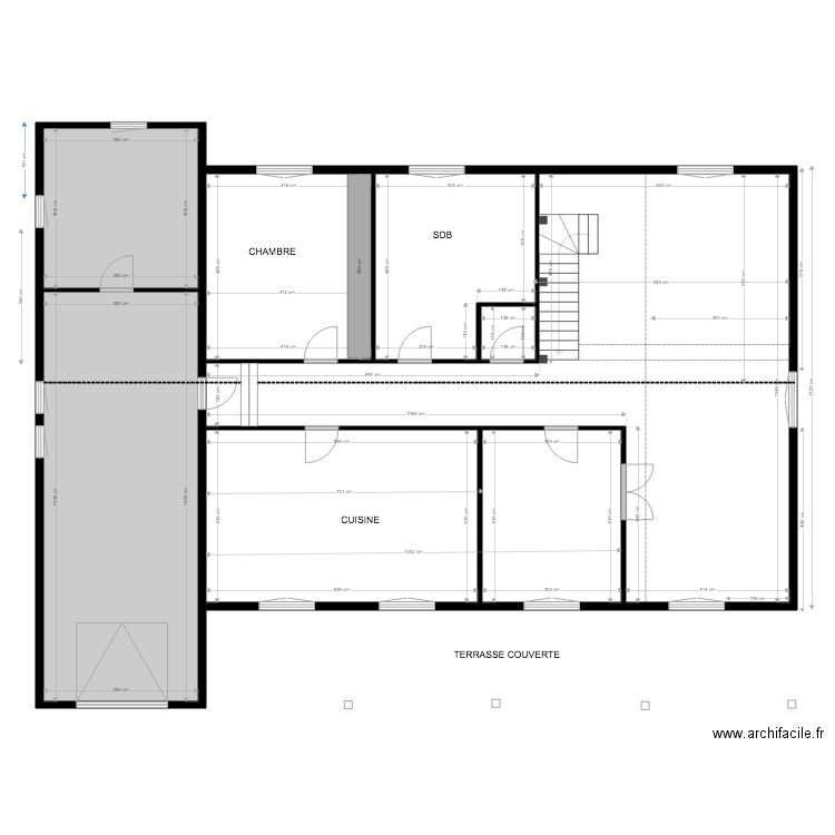 RDC EXISTANT NIGON . Plan de 0 pièce et 0 m2